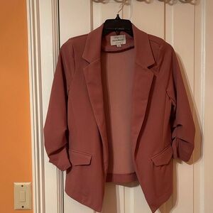 Haute Monde Women's Blazer in Dusty Rose